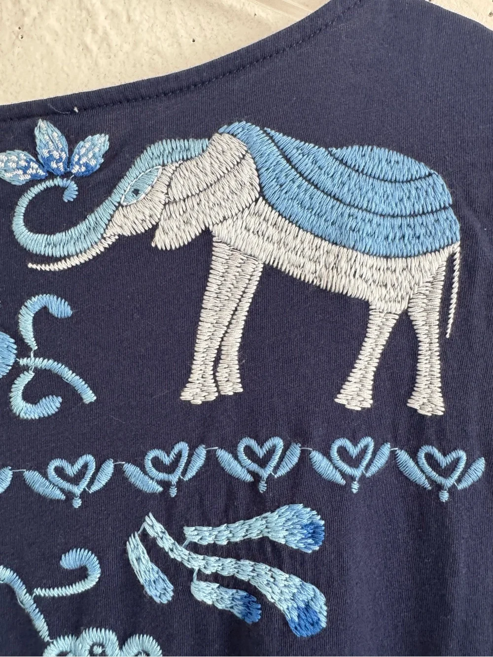 NWT JOHNNY WAS EMBROIDERED BLUE BOHO DRAWSTRING RESORT WEAR YADIRA MIDI DRESS 3X - Picture 9 of 10